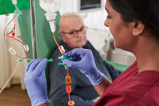 Traitement oncologique - administration de chimiothérapie